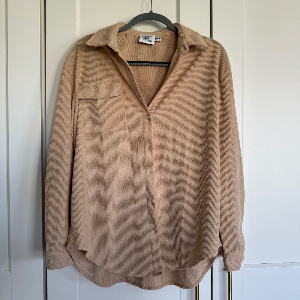 Princess Polly Cord Shirt Jacket